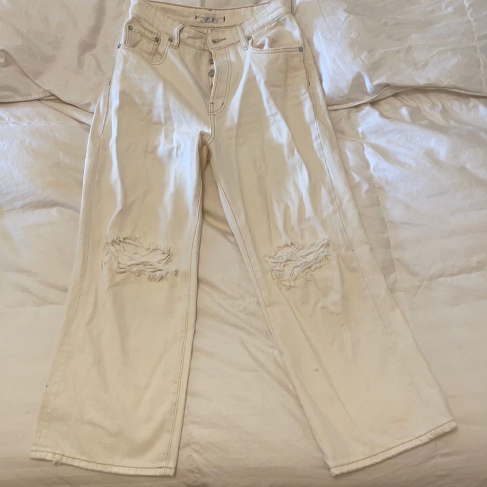 Free people cream jean